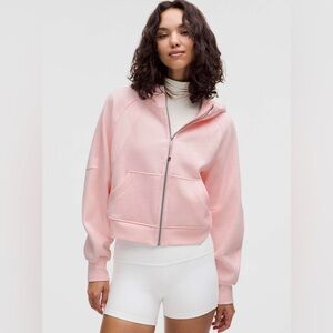 NWT Lululemon Scuba Oversized Full Zip Hoodie Strawberry Milkshake Size XS / S